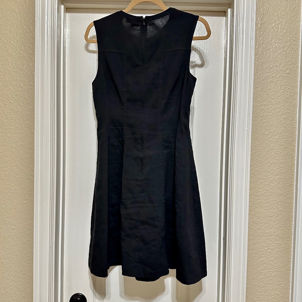 Theory Linen Black Dress